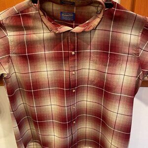 Sir Pendleton XL button-up light wool shirt